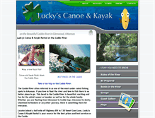 Tablet Screenshot of caddocanoeandkayak.com